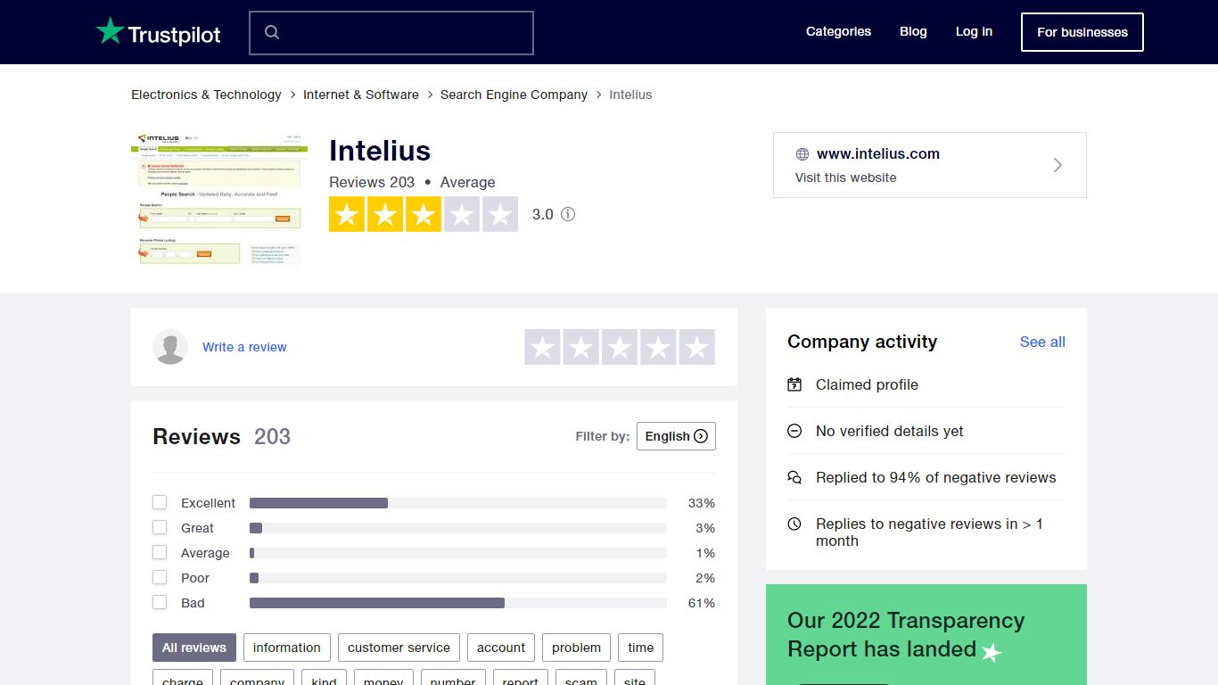 Read Customer Service Reviews of www.intelius.com - Trustpilot